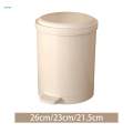 Trash Can with Lid Decorative Waste Bin for Bathroom Indoor Home Office. 