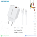 Riversong Fast Charger Model (Safekub D8) With Type C Cable. 