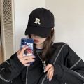 Men and Woman's Baseball Caps кепка женская Adjustable Casual Embroidered Letter R Cotton Sun Hats Unisex Solid Color Visor Hat.