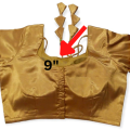 Golden Color Three Quarter Sleeve Blouse For Women. 