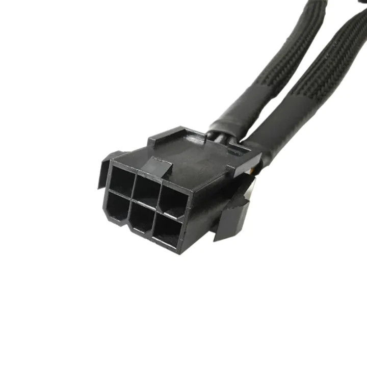 Pure%20Copper%2020cm%20GPU%20PCIE%206%20Pin%20Female%20To%20Dual%202X%208%20(6+2)%20Pin%20Male%20PCI%20Express%20Power%20Adapter%20Braided%20Y-splitter%20Extension%20Cable%20-%20Image%202