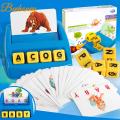 Matching Letter Board Game Spelling Reading English Alphabet Game Parent-child Interaction Pre-school Learning Toys. 