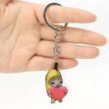 Funny Popo Pout Cat Meme Cartoon Key Chain Animal Bread Dog Bag Lanyard Keychains Pendant Spoof Phone Chain Student Kids Gifts. 