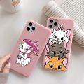 Disney Marie Cat Phone Case For iPhone 15 11 12 13 Mini 14 Pro Max 15 8 7 6 6S Plus SE 2022 2020 X XS Max XR Silicone Back Cover.