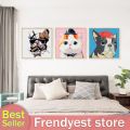 FY DIY Oil Painting Kit by Numbers Animals Hand Painted Drawing Home Decor. 