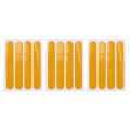 Front Rear Wheel Cover Protective Shell Reflective Sticker for Ninebot Max G30 Scooter Accessories 12PCS, Yellow.