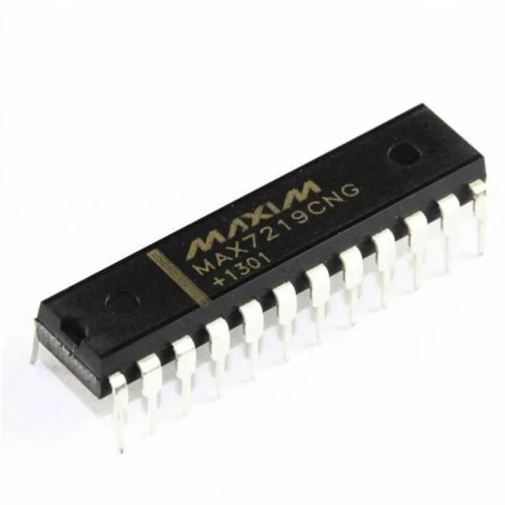 MAX7219 Microcontroller MAX7219 IC MAX7219 LED Display Driver IC 24 Pin Leads 8 Digit MAX7219 Dot Matrix Display IC