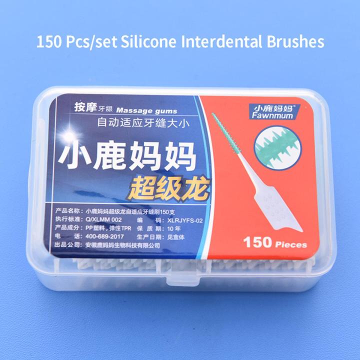 New 150Pc/et ilicone Interdental Bruhe uper oft Dental Cleaning Bruh Creek