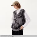 Paired Sweater Vest Korean Fashion Jacquard Knitting Vests Y2k Casual V-Neck Sleeveless Oversized Harajuku Men Clothing Winter. 