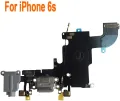 iPhone 6 / 6s Charging Port Dock Connector Flex Cable w/Microphone + Headphone Audio Jack Port Ribbon Replacement Part Compatible for iPhone 6s All Carriers (Black/Space Gray). 