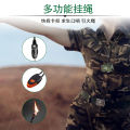 Outdoor waterproof survival whistle pulse double arc charging lighter USB igniter.