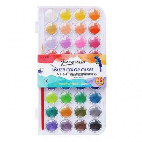 Giorgione Solid Watercolor Cake 36 Colors