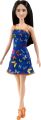 Barbie T7439 Brand Entry Doll Asst Barbie Doll (11.5 inches) with Colorful Butterfly Logo Print Red Dress & Strappy Heels, Great Gift for Ages 3 Years Old & Up.