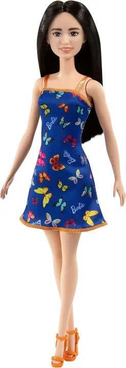Barbie%20T7439%20Brand%20Entry%20Doll%20Asst%20%20%20Barbie%20Doll%20(11.5%20inches)%20with%20Colorful%20Butterfly%20Logo%20Print%20Red%20Dress%20&%20Strappy%20Heels,%20Great%20Gift%20for%20Ages%203%20Years%20Old%20&%20Up%20-%20Image%205