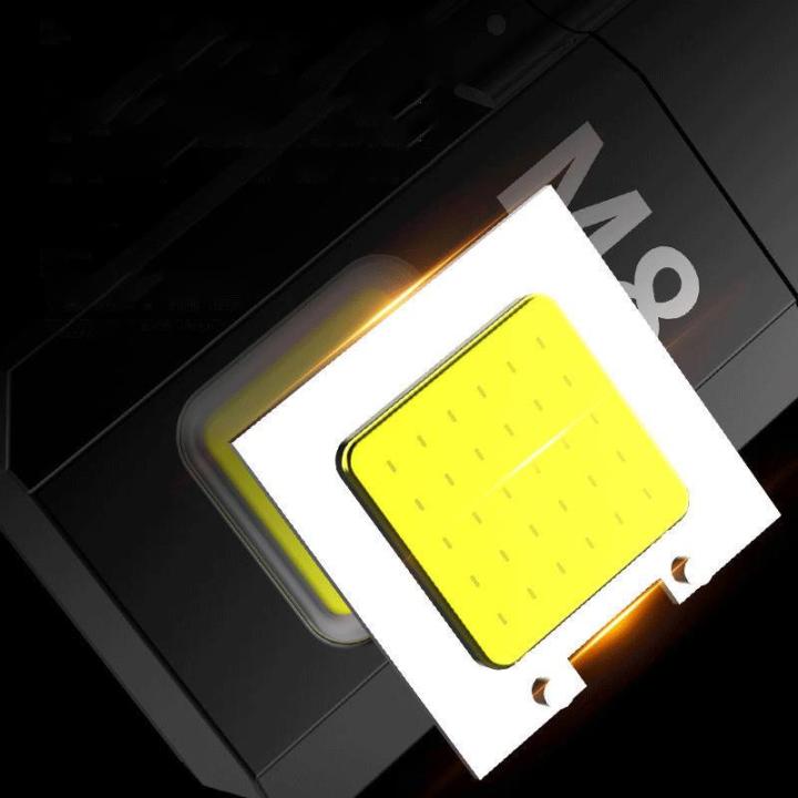 Cross%20border%20creative%20hot%20selling%20M8%20electric%20wire%20lighter%20portable%20and%20rechargeable%20COB%20lighting%20flashlight%20-%20Image%204