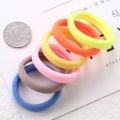 50pcs/bag 40mm Pure White Hair Holders Rubber Bands Elastics Girl Women Tie Gum Headband Hair Accessories Elastic Hair Bands. 