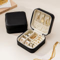 10cm Portable Mini Jewelry Box Good Quality Solid Color Bag Pendant Jewelry Storage Box for Ring. 