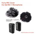 【100%-New】 For DJI MIC 1 Microphone Windscreen Outdoor Cover Lavalier Microphone Furry Windshield Mic Windshield Wind Muff Cover 1/2/3/4pcs. 