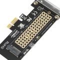M2 NVME Riser Card M2 NVME to Pcie X1 Riser Card M2 Solid State Drive Expansion Card Driver-Free for WIN10.