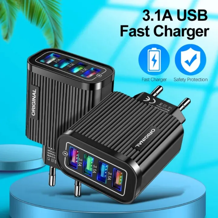 5V%203.1A%20USB%20Charger%20for%20IPhone%20Charger%204%20Ports%20Fast%20Charging%20Wall%20Phone%20Charger%20For%20IPhone%20Samsung%20Xiaomi%20USB%20Adapter%20-%20Image%202