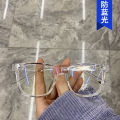 Anti-blue light plain transparent glasses frame rice nail female retro Harajuku glasses frame tide flat mirror.