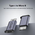 USB-A/Type-C To Micro B Data Transfer Converter USB3.1 Gen2 Mini Adapter 10Gbps High-speed for Hard Drive Cable Mobile Phone.