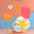 Portable Mini Rice Cooker Toy Kitchenware Set for Children's Early Education.