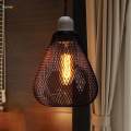 Iron Wire Lampshade Light Bulb Cage Vintage Style Lamp Holder Lantern Shade Ceiling Pendant Light Shade Hollow Lampshade for Kitchen Island. 