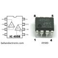 3Pcs-CHINESE 4558 IC 4558D IC Circuit DIP OPAMP JRC4558 JRC4558D Operational Amplifiers 8 Pin Leads.
