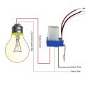 10A Photoswitch Sensor Switch Auto-On-Off: Photocell Street Light Control Switch Day Night Auto On Off light Sensor for Efficient Lighting Management.