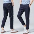Slim-Fit Chino Gabardine Pants - Royal Blue.