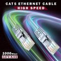 Internet Cable 1000Mbps Rj45 Ethernet Lan Network Cord Cable Lead - Reliable High-Speed Connectivity Solution For Home Or Office Networking.
