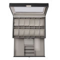 Fashion Watch 12 Slot Watch Case Display Box Leather Top Glass Jewelry Storage Organizer Gift. 
