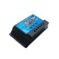 100A Solar Charge Controller, Solar Panel Controller 12V/24V Adjustable LCD Display Solar Panel Batter-ys Regulator with Dual USB Port.