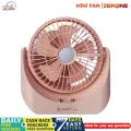JYSUPER JY-1881 Rechargeable Wind Up-Down Movable Desk Fan With LED Lamp mini table fan. 