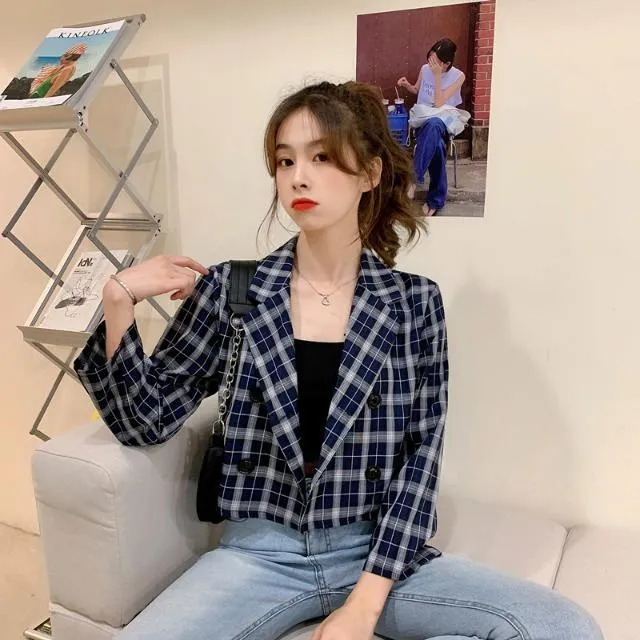 Plaid%20Suit%20Jacket%20for%20Women%20Autumn%202021%20New%20Korean%20Version%20-%20Image%207