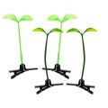 Green Bean Sprout Grass Hair Clip Funny Creative Cute Small Hairpin For Girls Women Green Bud Barrettes Hair Accessories.