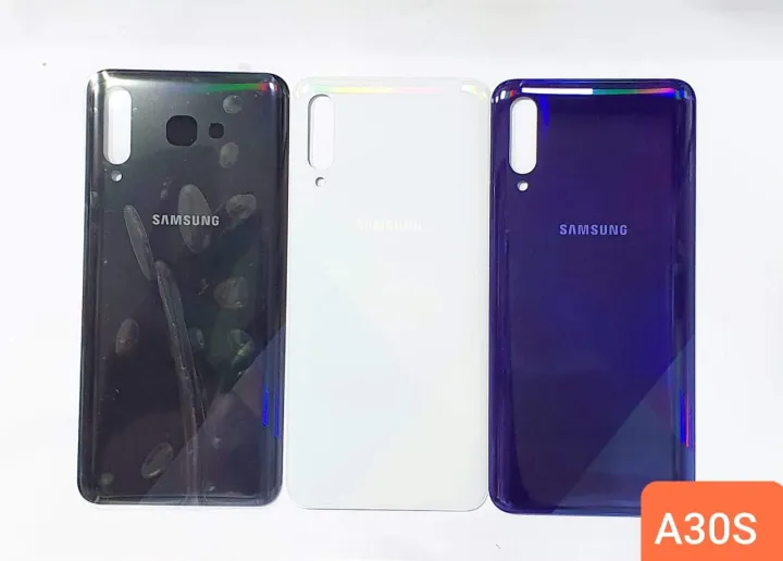 Samsung galaxy a30s ব্যাটারি ব্যাক ডোরের জন্য ব্যাকশেল গ্লাস প্যানেল