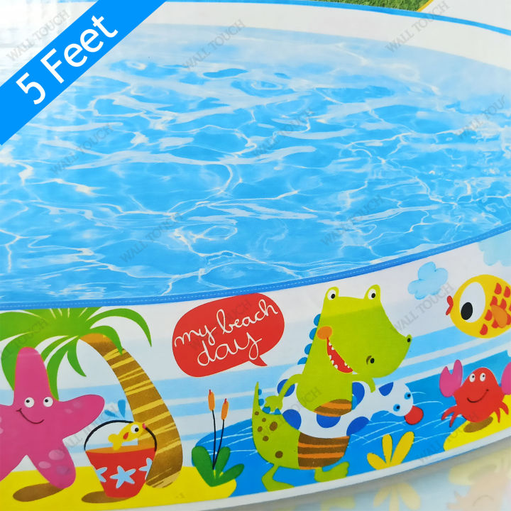 Premium%20Kids%20Baby%20Children%20Inflatable%20Swimming%20Pool%20Bath%20Tub%20Portable%20Outdoor%20Summer%20Water%20Fun%20Play%20Toy%20(6%20Feet%20/%205%20Feet)%20-%20Image%203