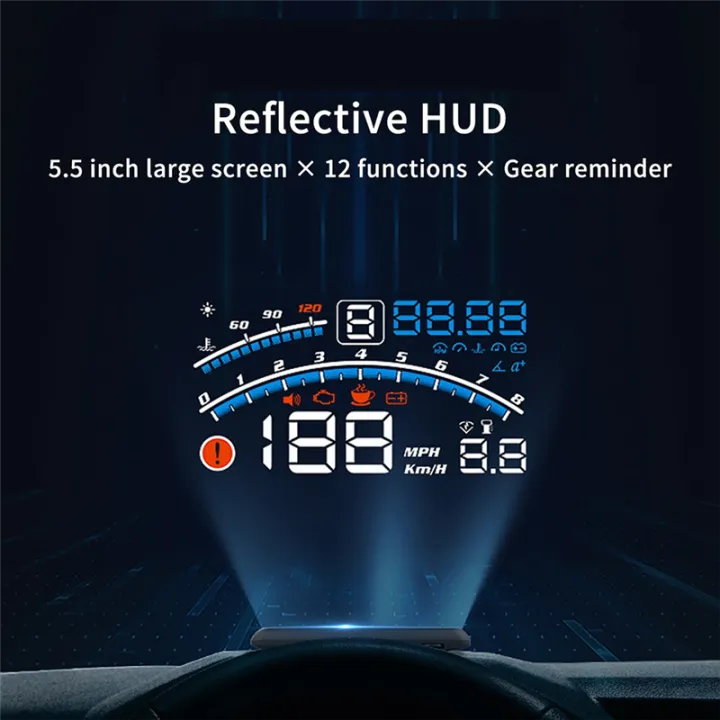 Car%20Flat%20Monitor%20OBDII%20EUOBD%205.5Inch%20Windshield%20Projector%20HUD%20Display%20Water%20Temperature%20Change%20Reminder.%20RPM%20KM/H%20Easy%20to%20Use%20-%20Image%202