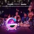 G600 Bluetooth Speaker with FM Radio RGB Light Table Lamp Wireless Charger LED Light. 