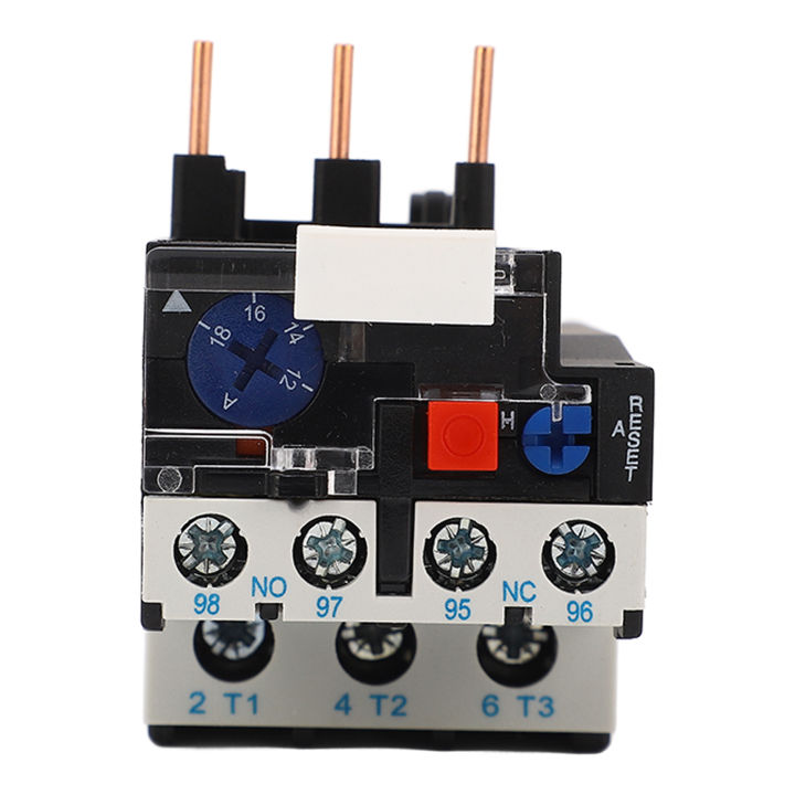 Heat Overload Relay Protector Fine Workmanship 12-18A ABS 3 Contacts 400V 600V Thermal Overload Relay for Home