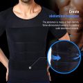 Men Body Toning T-Shirt Body Shaper Corrective Posture Shirt Slimming Belt Belly Abdomen Fat Burning Compression Corset. 
