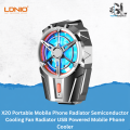 X20 Portable Mobile Phone Radiator Semiconductor Cooling Fan Radiator USB Powered Mobile Phone Cooler. 