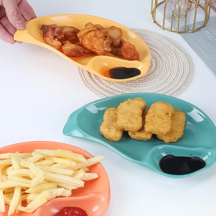 1/3/5Pcs%20Mango%20Shaped%20Dumpling%20Plate%20/%20Creative%20Divided%20PP%20Tray%20/%20Snack%20Dipping%20Sauce%20Platter%20/Seasoning%20Dish%20/%20Household%20Fruit%20Plates%20Kitchen%20Tableware%20-%20Image%204