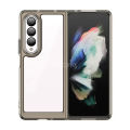 【Healer DingD】Case For Samsung Galaxy Z Fold 4 5G Flod 3 Silicone Bumper Acrylic Transparent Shockproof Phone Cover For Samsung Z Fold 4 Case.