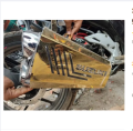 Suzukii motorcycle silencer metal cover colour-golden,silver - Bike Cover. 