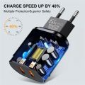 USLION EU/US Plug 2.4A Max Dual USB Fast Charging Adapter Wall Universal Mobile Phone Charger For iPhone Samsung Xiaomi Poco. 