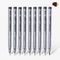 Keep Smiling Set of 9pcs 0.05 to 0.8 Drawing Pen Fine Liner Set, best Sketching Pens for Arts & Craft Students Pigment Liner Pigma Micron Drawing Pens.