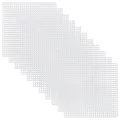30 Pieces Plastic Mesh Canvas Sheets for Embroidery, Acrylic Yarn Crafting, Knit and Crochet Projects (10.6 x 10.6cm). 